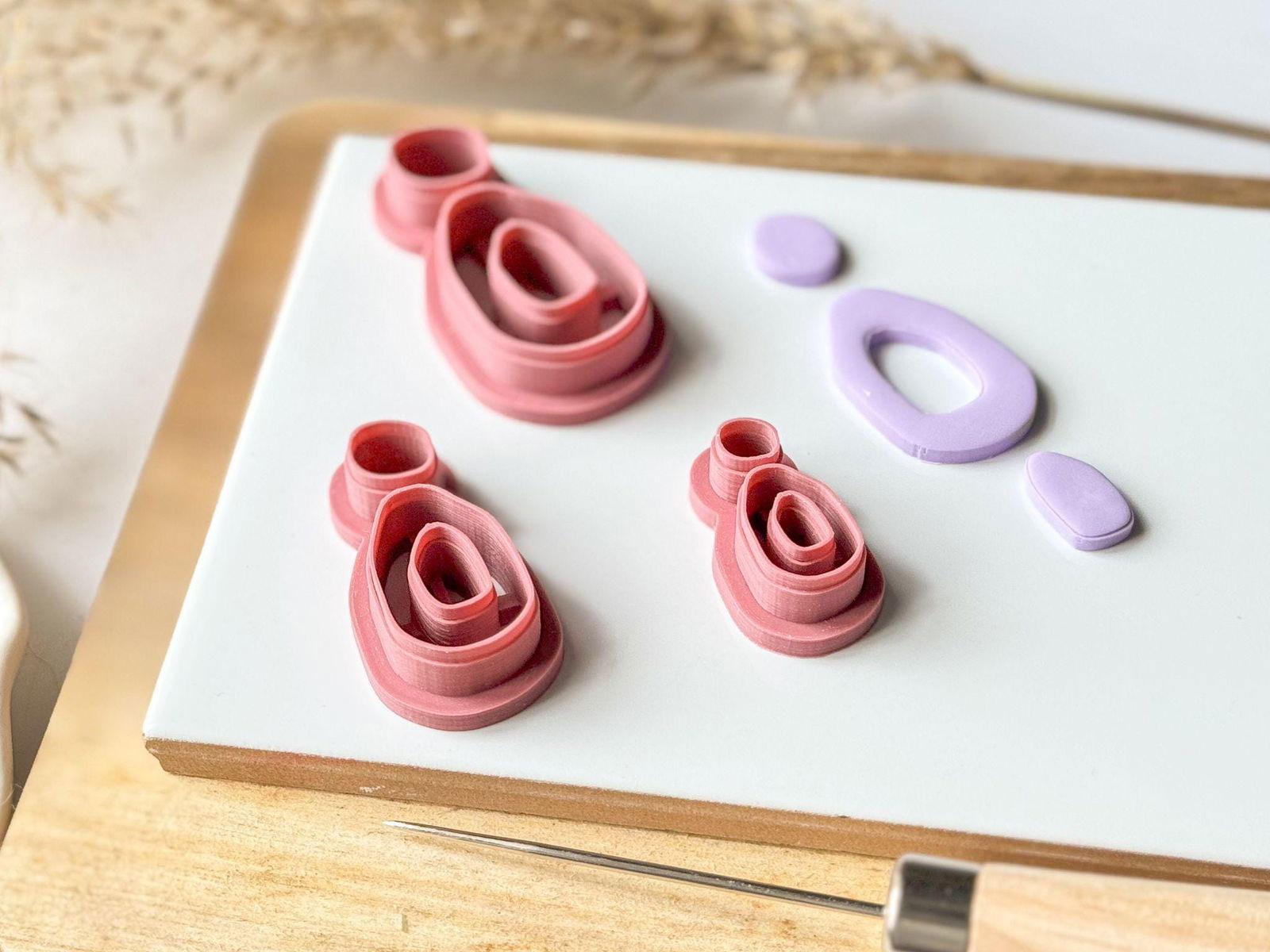 Organic Oval Donut Cutter Set - Fabled Cutters