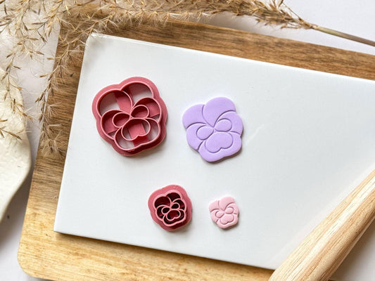 Pansy Flower Polymer Clay Cutter - Fabled Cutters