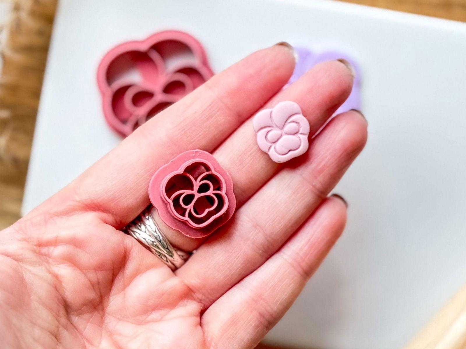 Pansy Flower Polymer Clay Cutter - Fabled Cutters