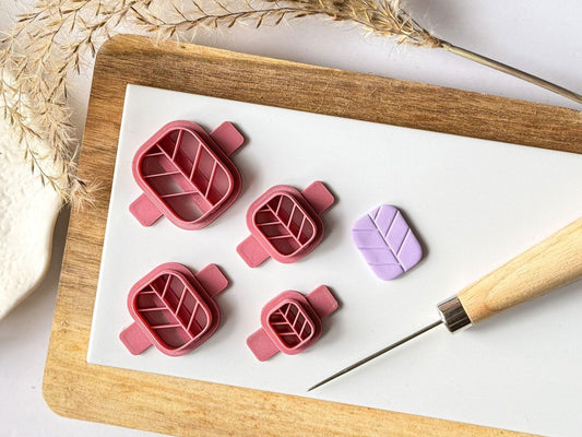 Rectangle Polymer Clay Cutters - Imprint - Fabled Cutters