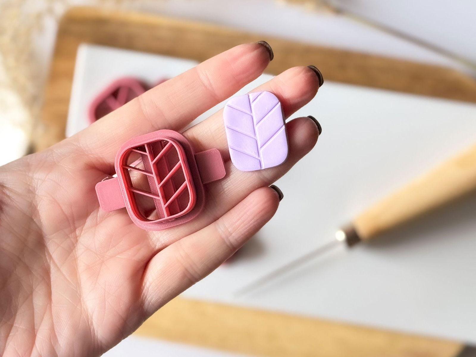 Rectangle Polymer Clay Cutters - Imprint - Fabled Cutters