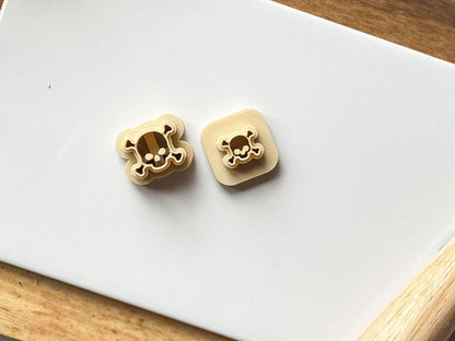 Skull and Cross Bones Polymer Clay Cutter - Fabled Cutters