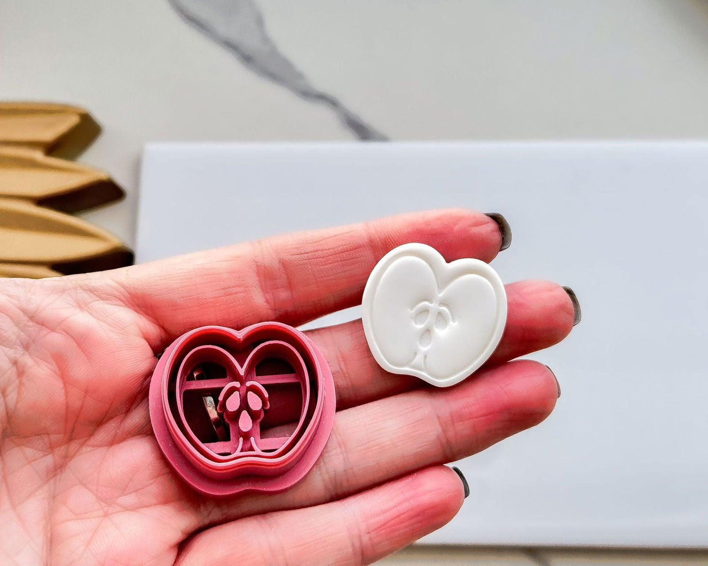 Sliced Apple Polymer Clay Cutter - Fabled Cutters