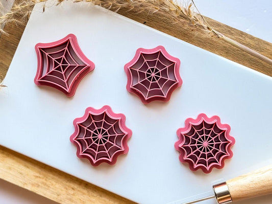 Spider Web Clay Cutter Set of 4 - Fabled Cutters