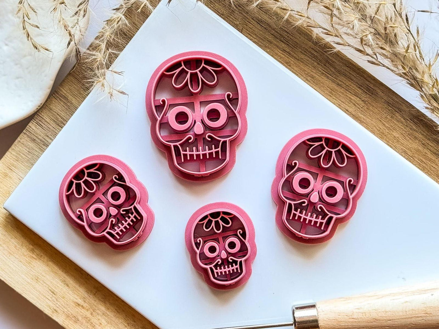 Sugar Skull Female Clay Cutter - Fabled Cutters