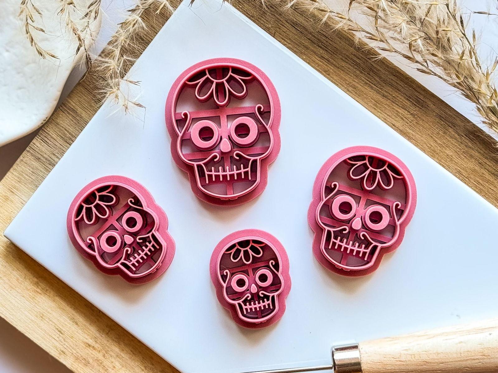 Sugar Skull Female Clay Cutter - Fabled Cutters