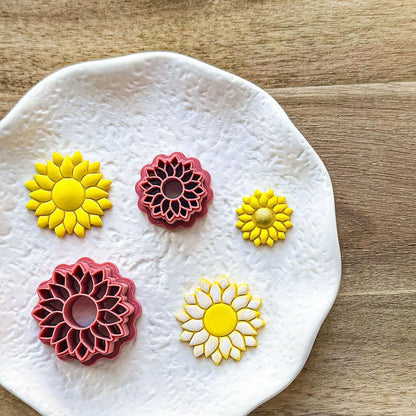 Sunflower Polymer Clay Cutters - Fabled Cutters
