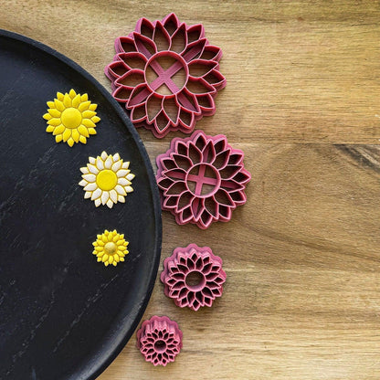 Sunflower Polymer Clay Cutters - Fabled Cutters