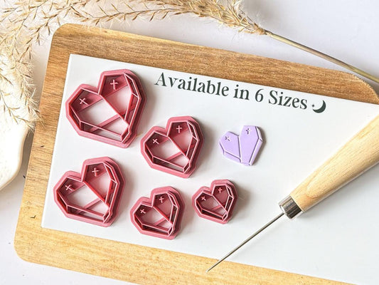 Valentines Coffin Polymer Clay Cutters - Fabled Cutters