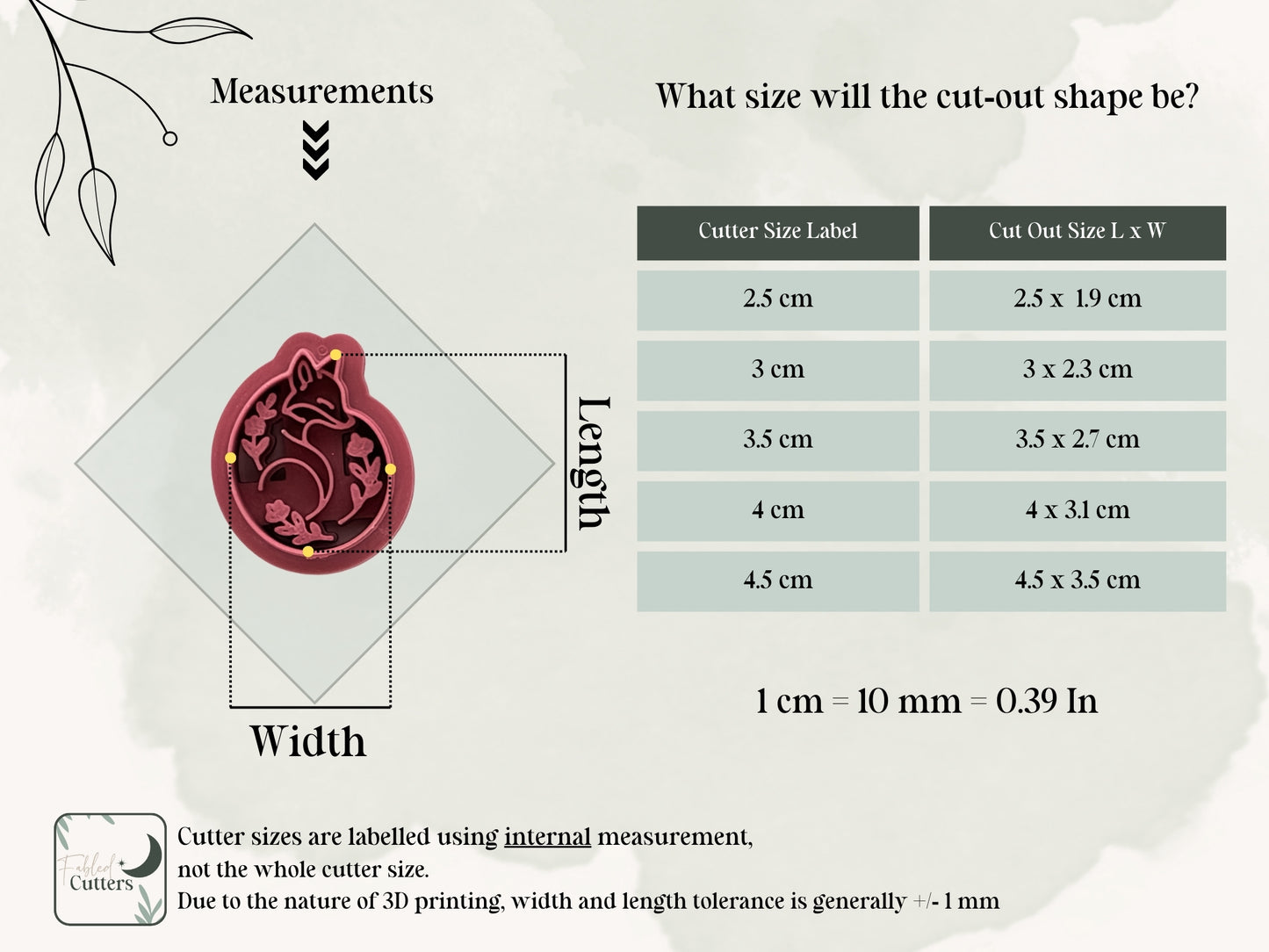 Scandi Folk Fox Clay Cutter