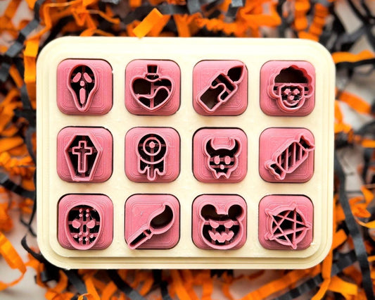 Micro Halloween Stud Cutters - Polymer Clay Stud Detail Cutters
