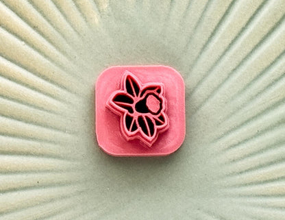 Micro Daffodil Clay Cutter Set, 10mm & 15 mm small flower cutters for polymer clay, silver clay, fondant and more! 3D printed in the UK-Floral Cutters