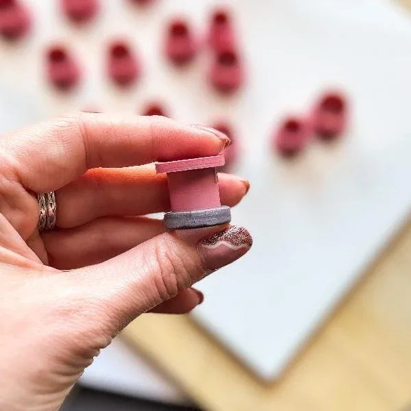 Clay Ring Cutter in a baked polymer clay ring
