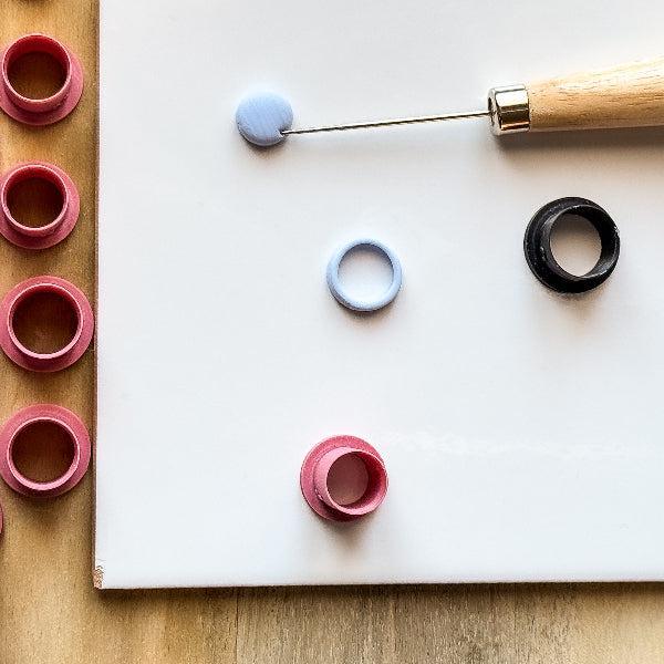 Clay Ring Cutter Set Sizes H-V