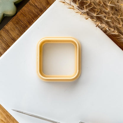 Rounded Square Clay Cutter, classic geometric shaped cutter for clay, simple square clay cutter, square with rounded corner cutter, UK made!-Basic Cutters