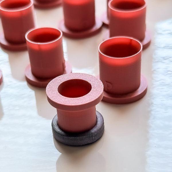 Small ring clay cutter inside a polymer clay ring