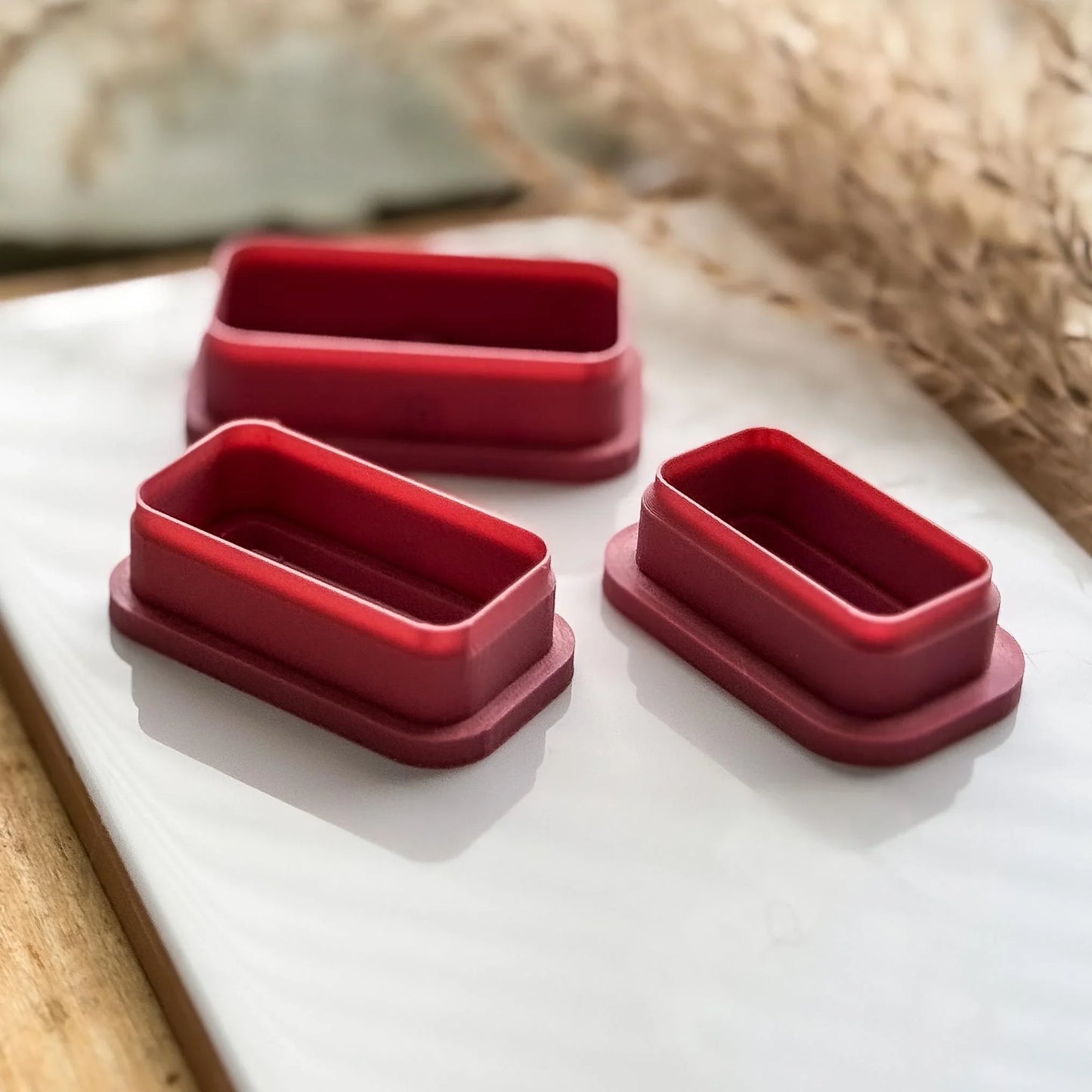 Rounded Rectangle Clay Cutter, classic geometric shaped cutter for clay, simple rectangle clay cutter, narrow rectangle cutter, UK made!-Basic Cutters