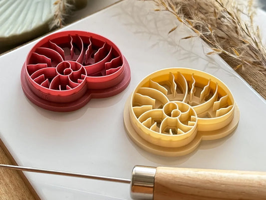 Snail Sea Shell Cutter, Detailed shell shaped cutter for polymer clay, silver clay and more, 5 sizes available, made in the UK!-Summer Cutters