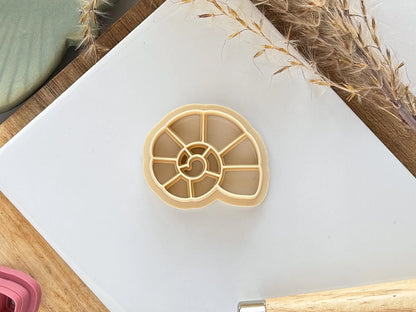 Spiral Seashell Clay Cutter, Sea snail shell shaped cutter for polymer clay, silver clay and more, 5 sizes available, made in the UK!-Summer Cutters