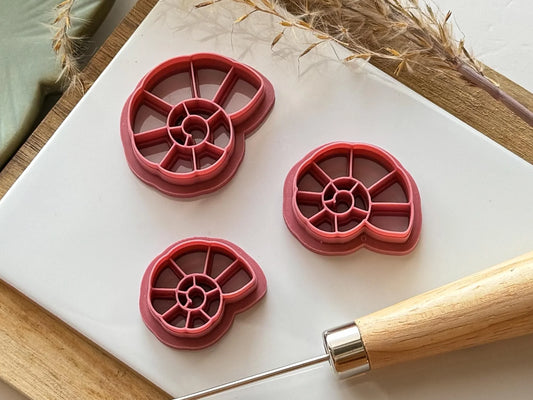 Spiral Seashell Clay Cutter, Sea snail shell shaped cutter for polymer clay, silver clay and more, 5 sizes available, made in the UK!-Summer Cutters