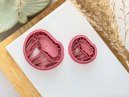 Coconut Clay Cutter, detailed half coconut shaped cutter for clay, 5 sizes to chose from, Made in the UK-Summer Cutters