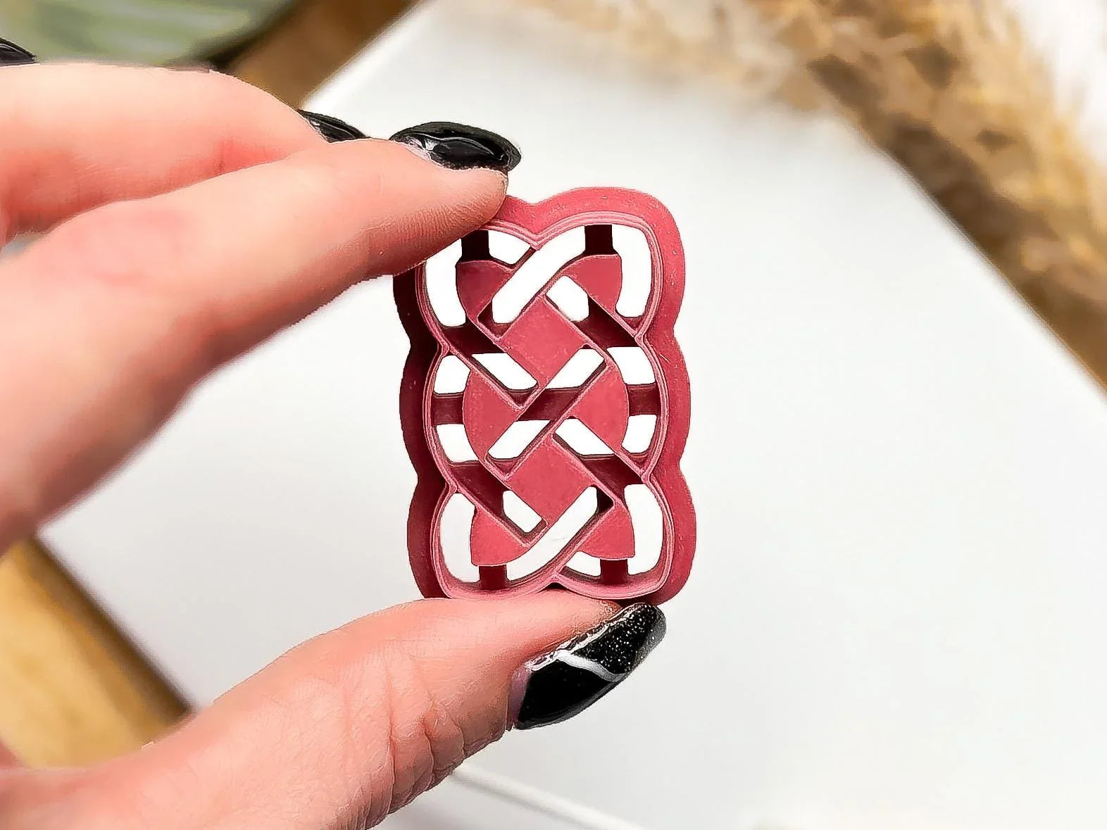 Celtic Sailor's Knot Clay Cutter, rectngular celtic knot shaped cutter for use with polymer clay and silver clay, various sizes.-Basic Cutters
