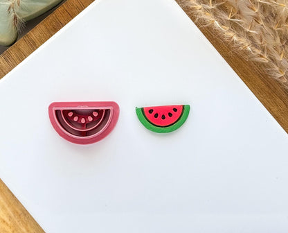 Watermelon slice clay cutter