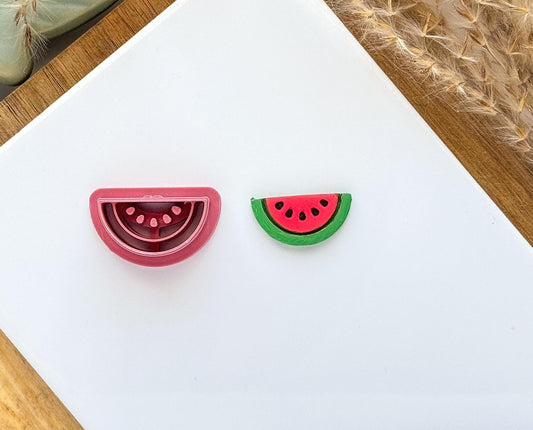 Watermelon slice clay cutter