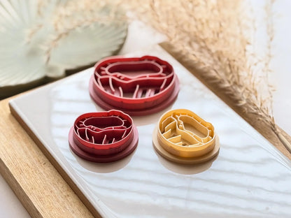 Coconut Clay Cutter, detailed half coconut shaped cutter for clay, 5 sizes to chose from, Made in the UK-Summer Cutters