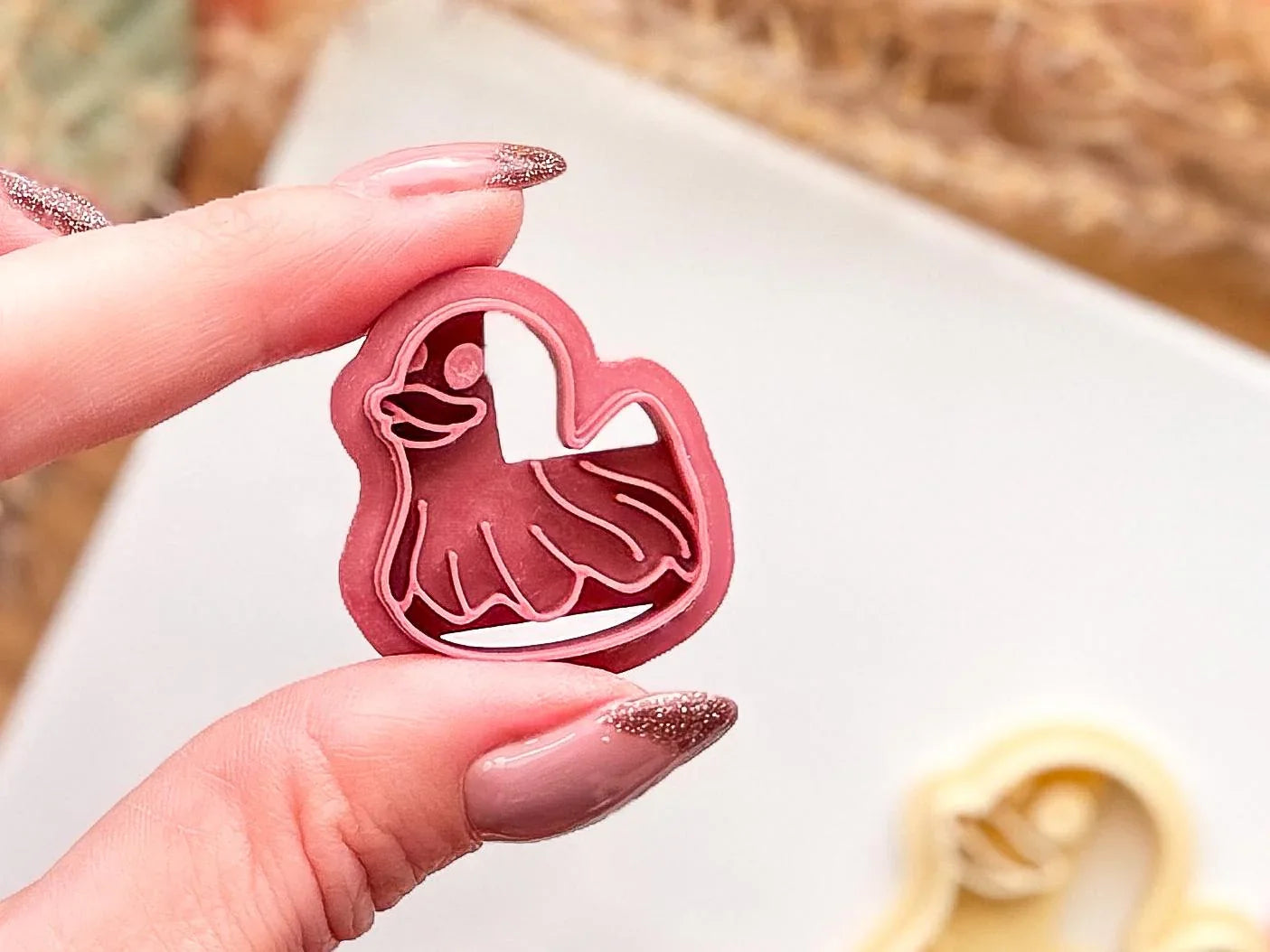 Ghost Duck Clay Cutter, cute Halloween cutter for polymer and silver clay, made in the UK-Gothic / Alt Cutters