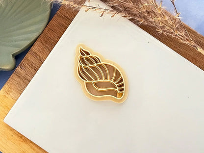 Sea Shell Cutter, cone / conch shell cutter for use with polymer clay and silver clay, five sizes available, UK made-Summer Cutters