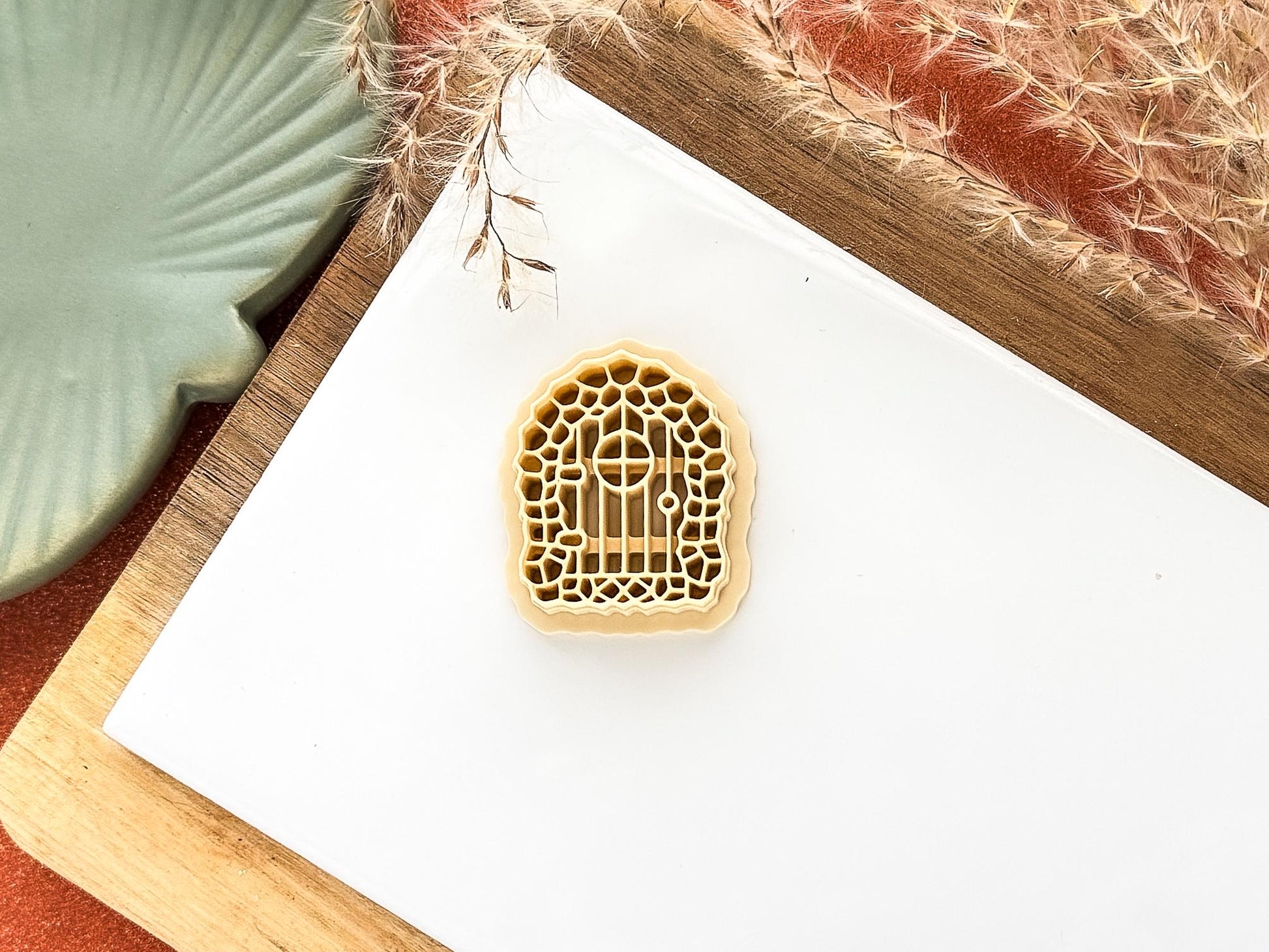 Fairy Door Clay Cutter Cobblestone, Cottagecore cutters for use with polymer clay and silver clay, 5 sizes available, UK made-Celestial Clay Cutters
