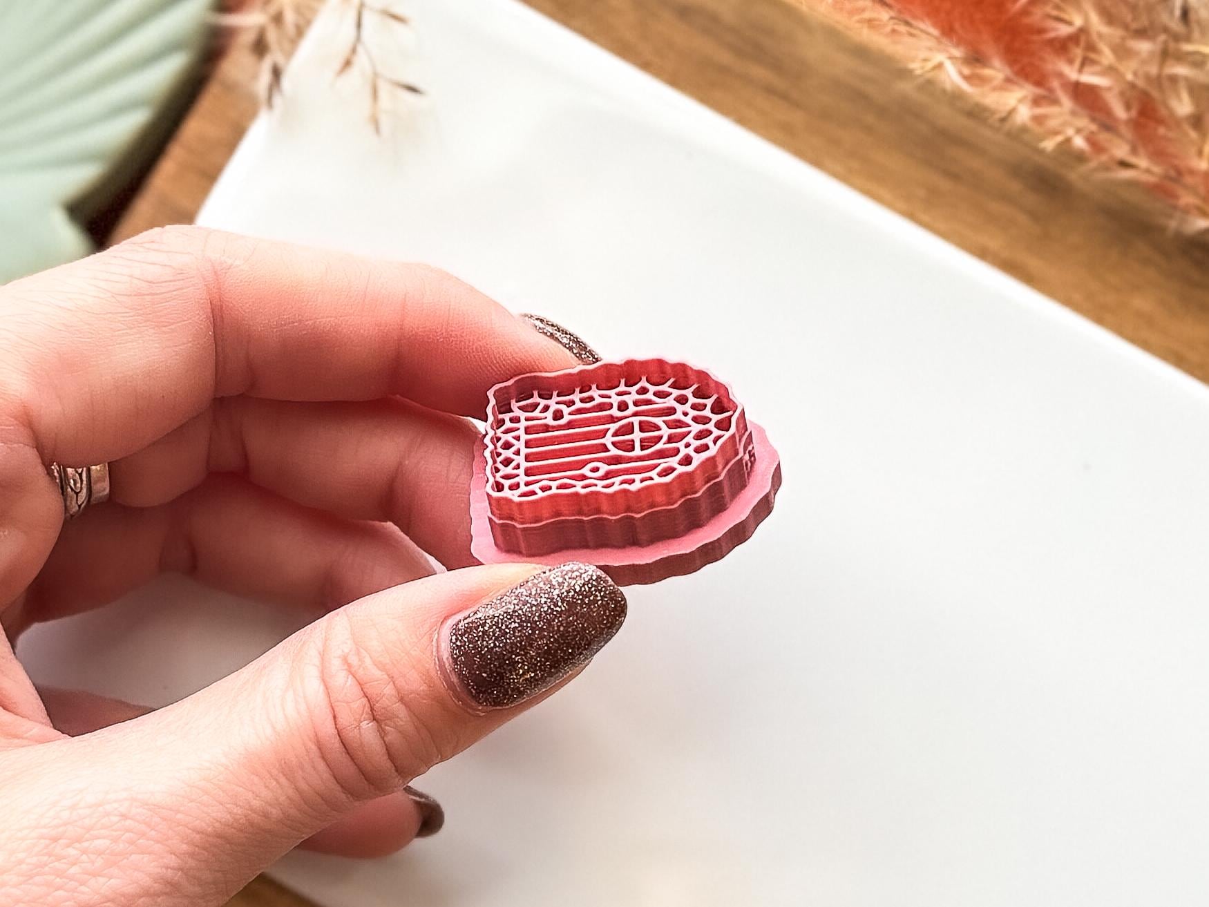 Fairy Door Clay Cutter Cobblestone, Cottagecore cutters for use with polymer clay and silver clay, 5 sizes available, UK made-Celestial Clay Cutters