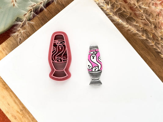 Halloween ghostly lava lamp cutter, cutter for polymer clay and silver clay, UK made-Halloween / Goth Cutters
