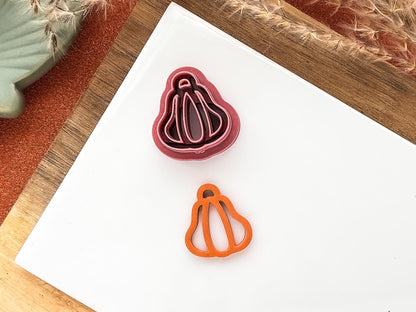 Polymer Clay Cutter Set of Pumpkins, 4 different outline style pumpkin shapes, various sizes-Halloween / Goth Cutters