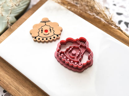 Clown Polymer Clay Cutter: Halloween Circus Clay Tool, Various Sizes, UK Made-Halloween / Goth Cutters