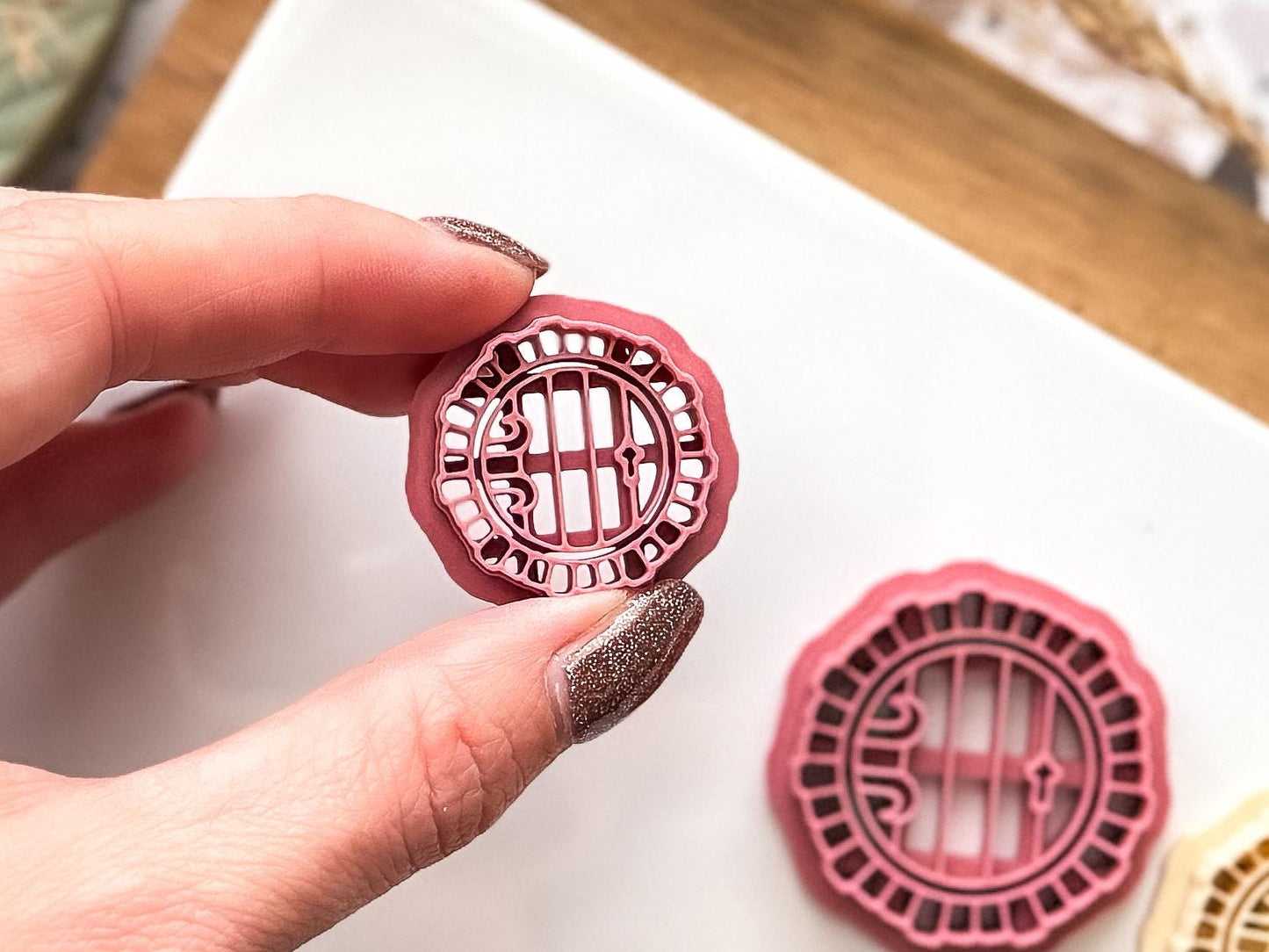 Round Fairy Door Clay Cutter, Cottagecore cutter for use with polymer clay and silver clay, 5 sizes available, UK made-Cottagecore Cutters