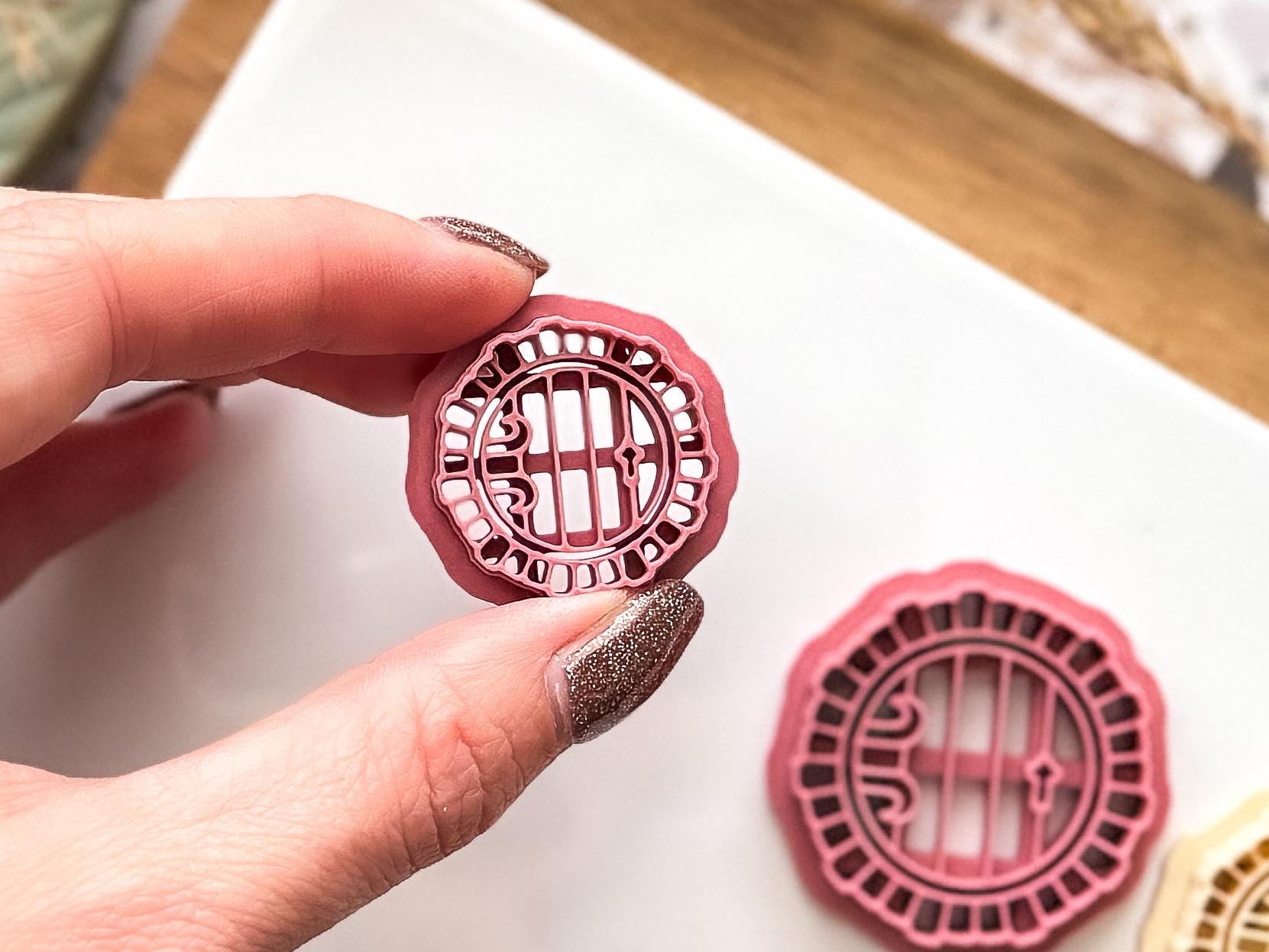 Round Fairy Door Clay Cutter, Cottagecore cutter for use with polymer clay and silver clay, 5 sizes available, UK made-Cottagecore Cutters