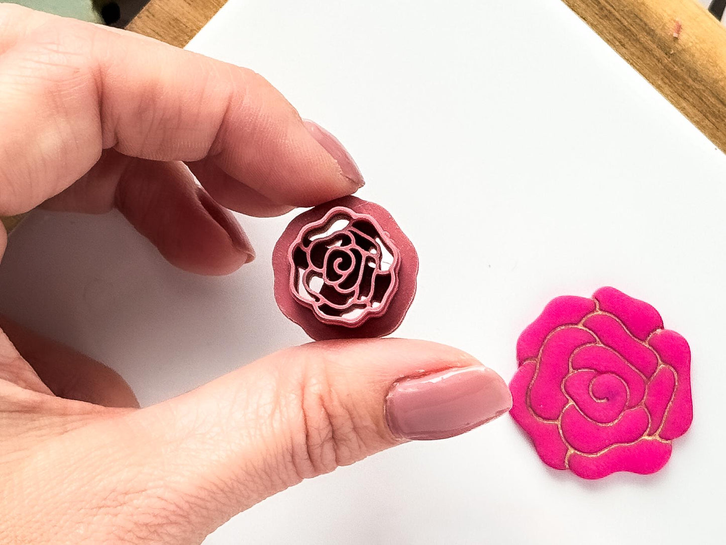 Open Rose Clay Cutter-Floral Clay Cutters
