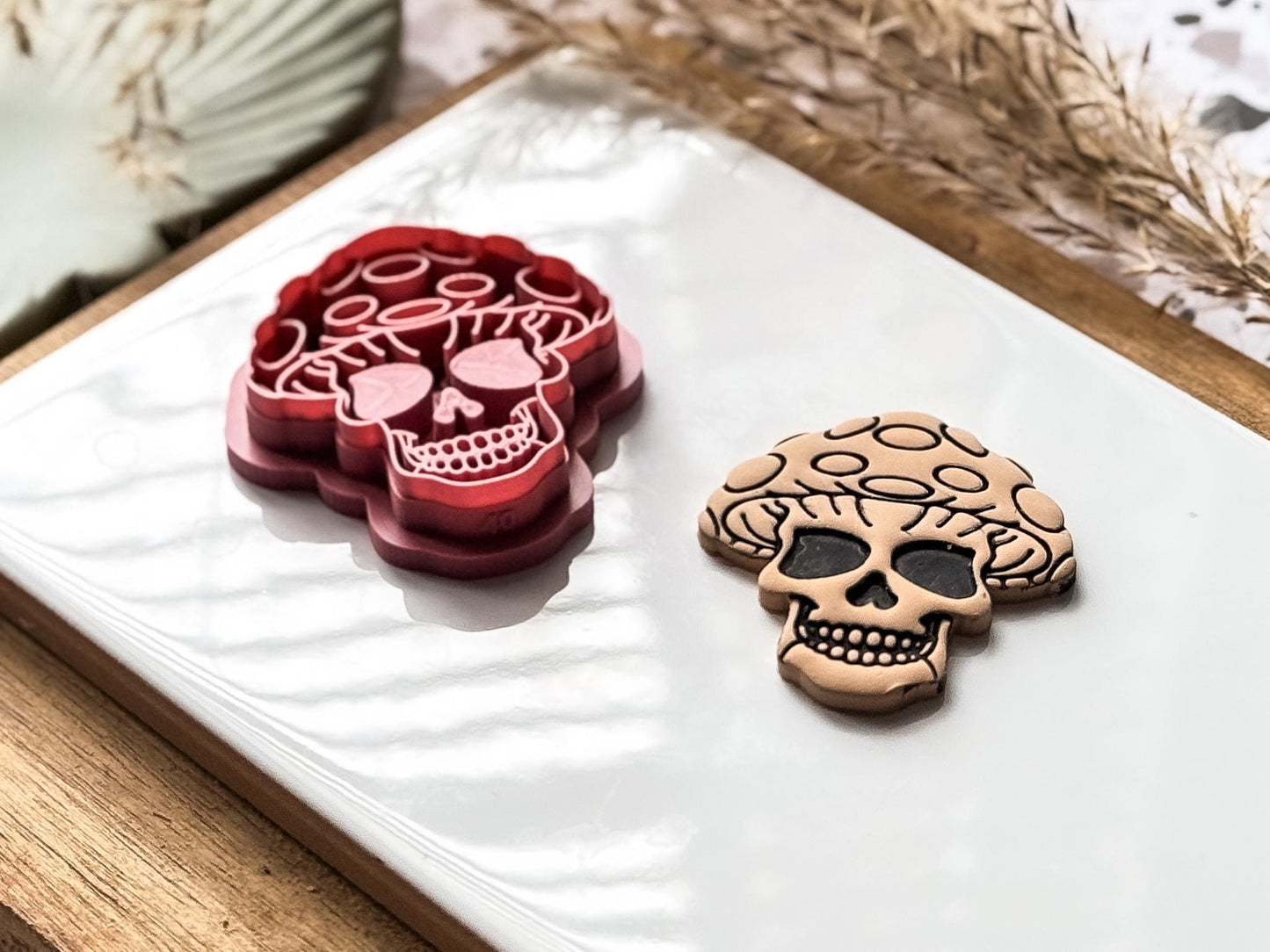 Mushroom Skull Clay Cutter-Halloween / Goth Cutters