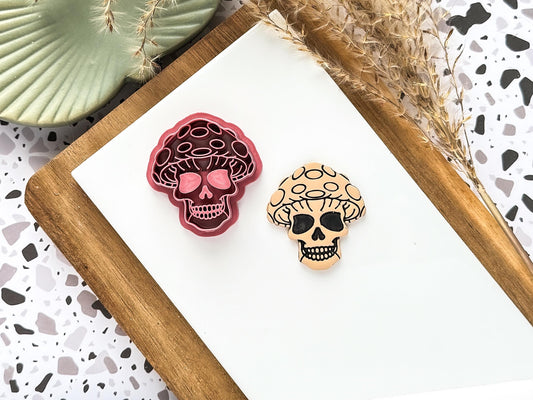 Mushroom Skull Clay Cutter-Halloween / Goth Cutters