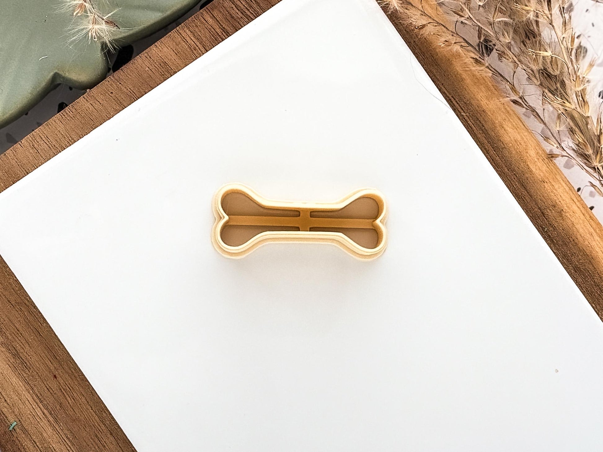 Bone Shaped Cutter, Outline Gothic Polymer and Silver Clay Tool, 2 cm - 4.5 cm, UK Made-Halloween / Goth Cutters