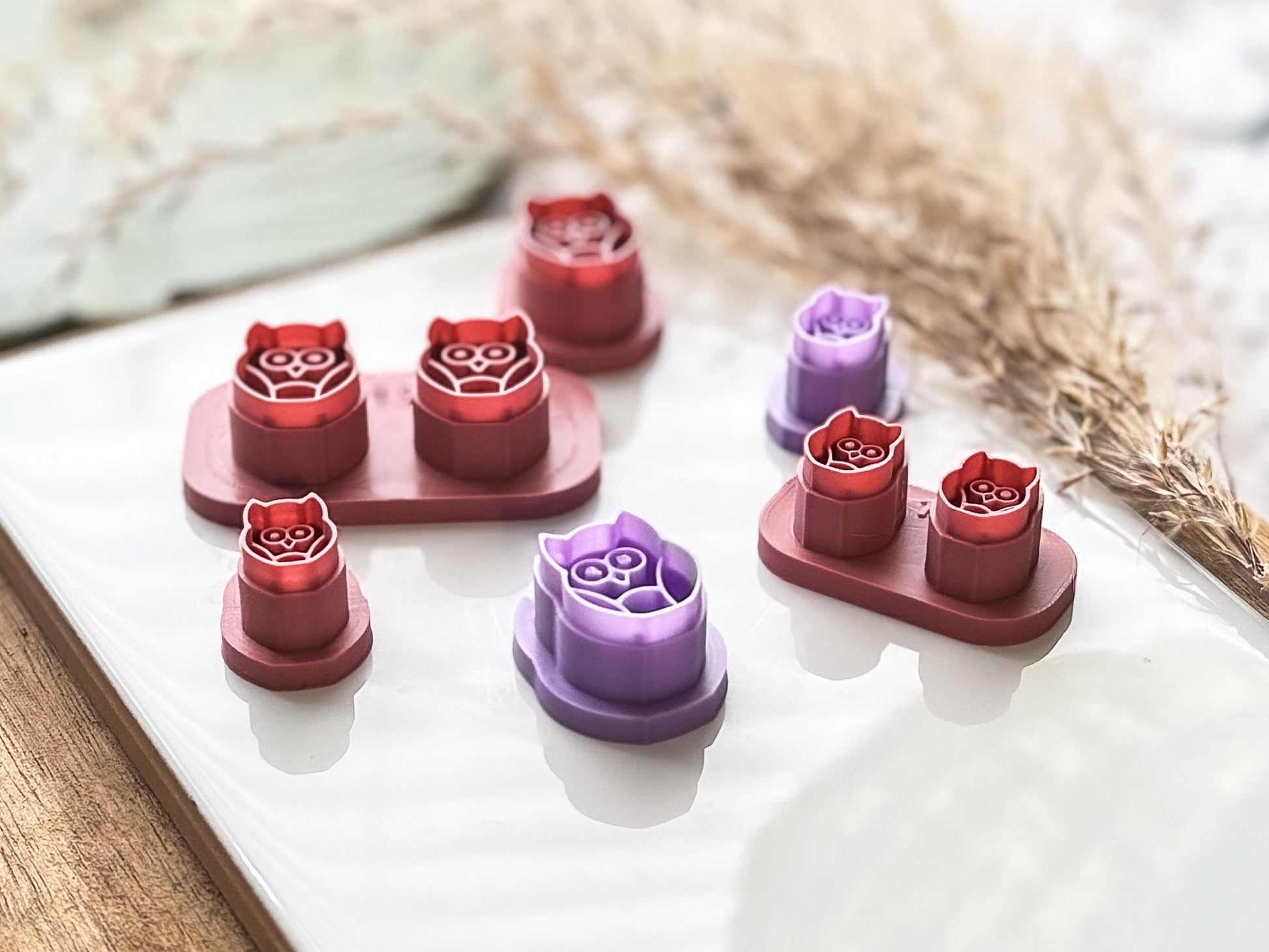 Mini Owl Polymer Clay Cutters, Micro Autumn Themed Cutters For Clay, Fondant, UK Made-Animal & Nature Cutters