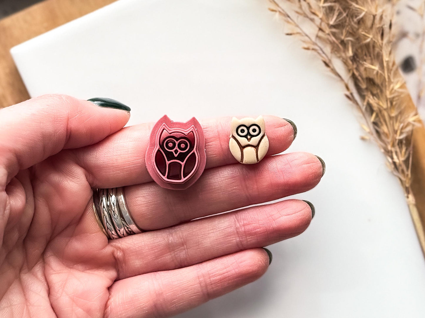 Mini Owl Polymer Clay Cutters, Micro Autumn Themed Cutters For Clay, Fondant, UK Made-Animal & Nature Cutters