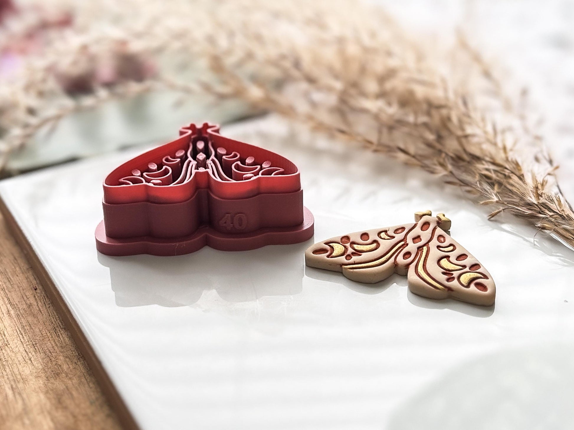 Celestial Moth Clay Cutter, Boho Style Tool for Polymer and Silver Clay-Animal & Nature Cutters