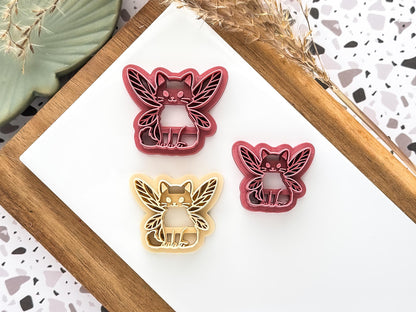 Fairy Cat Clay Cutter: Whimsical Cottagecore Themed Polymer Clay Tool, UK Made-Cottagecore Cutters