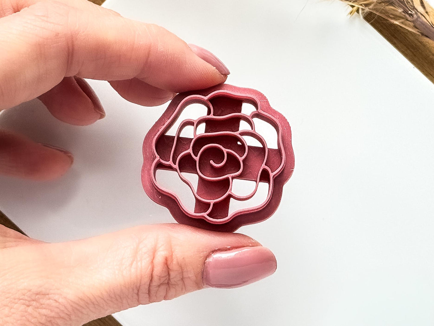 Open Rose Clay Cutter-Floral Clay Cutters