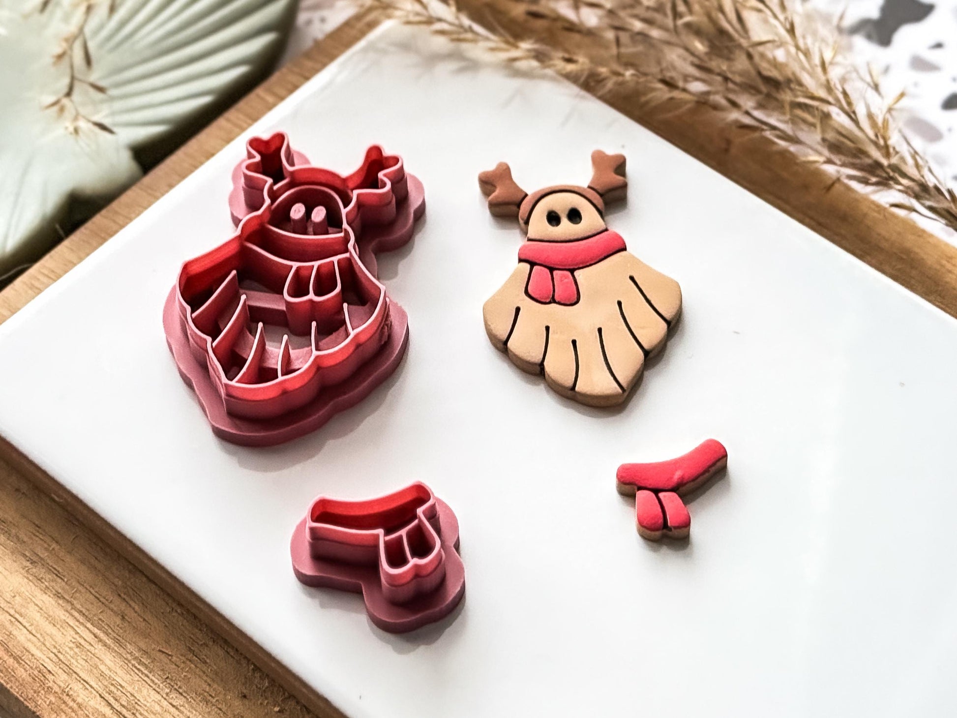 Ghost Reindeer Polymer Clay Cutter: Spooky Christmas Clay Cutter Tool-Christmas / Winter