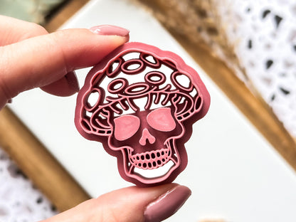 Mushroom Skull Clay Cutter-Halloween / Goth Cutters