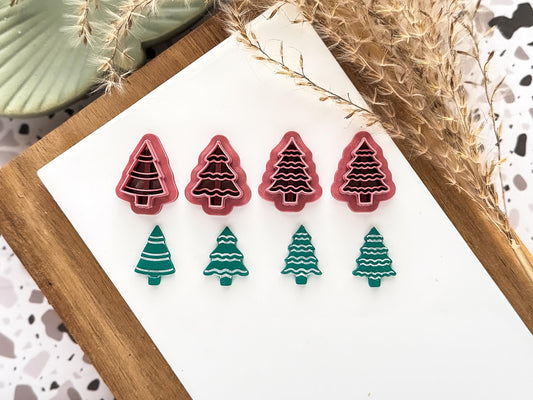 Christmas Tree Polymer Clay Cutter Set-Christmas / Winter